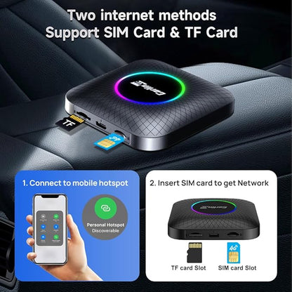 CarlinKit New Android 13 AI Box LED Ambient